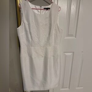 Preston & York White Sleeveless Dress